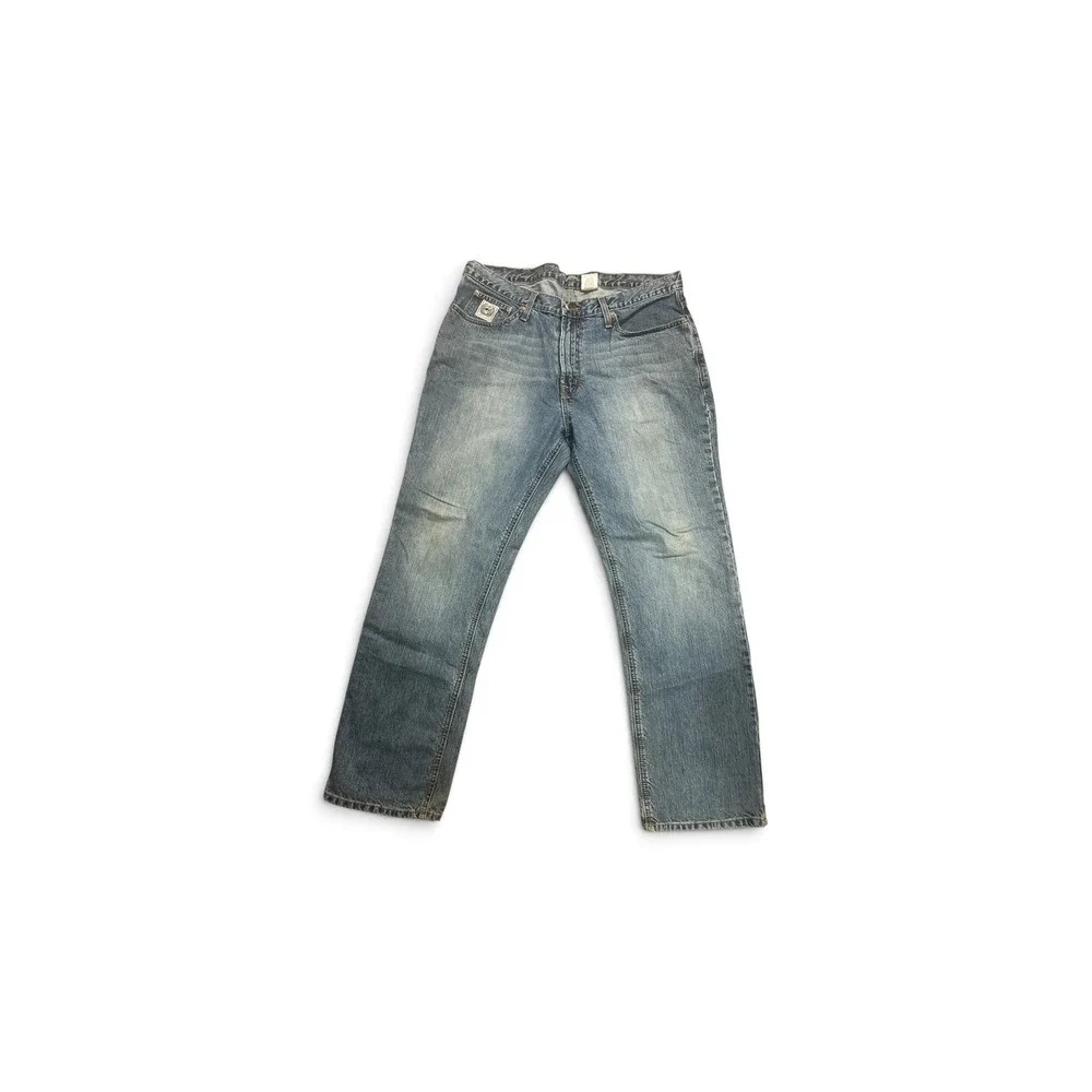 Cinch Mens Medium Wash Straight Leg Denim Jeans Blue MB92834003 38x32